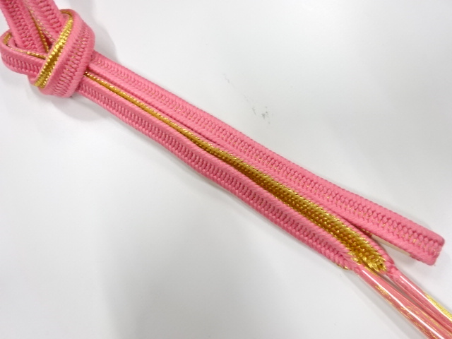 未使用品　正絹　手組帯締め